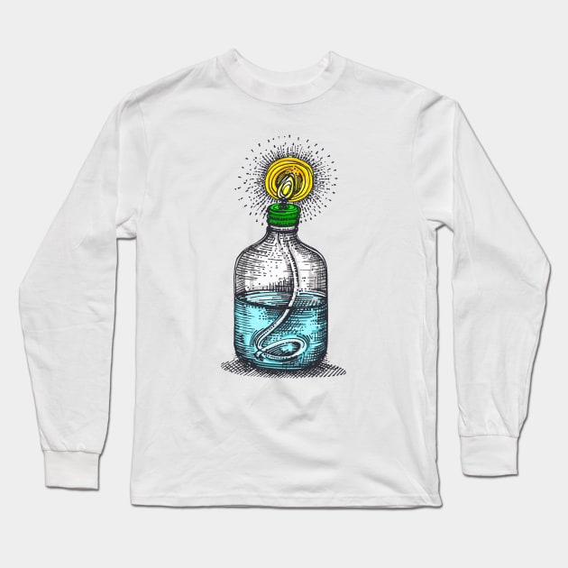 Kerosene Lamp Long Sleeve T-Shirt by GeeTee